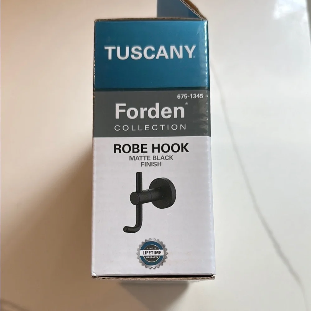 NWT Matte Black Robe Hook Brand New in Box